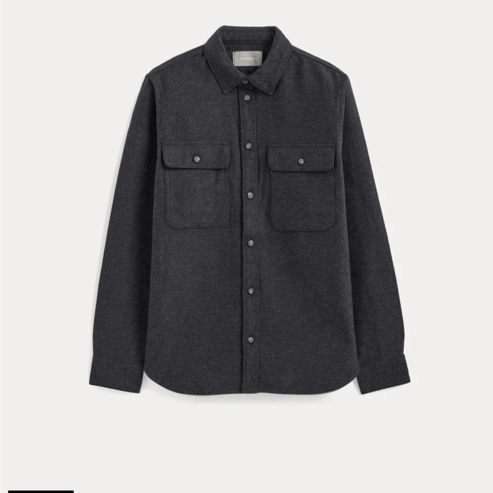 Everlane‎ The Heavyweight Overshirt, Men’s Small, Charcoal Heather Gray